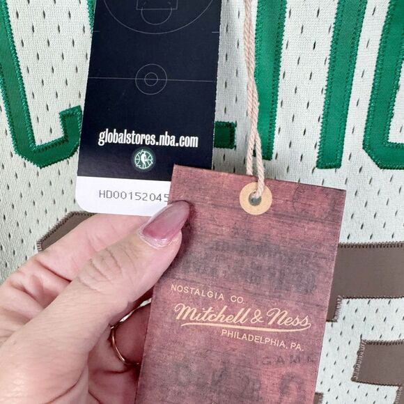 MITCHELL & NESS | NEW Hardwood Classics Celtics Bird #33 Basketball Jersey XS - Picture 9 of 12